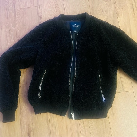 American Eagle Outfitters Jackets & Blazers - American Eagle Black Fleece Jacket